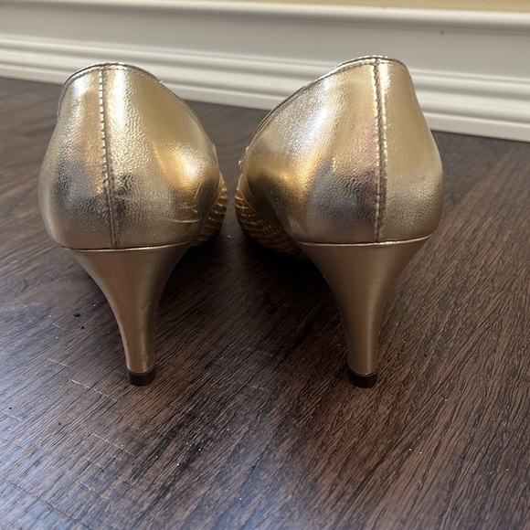 vintage schiff dream step Gold sequin Women's low Heels - Picture 4 of 10